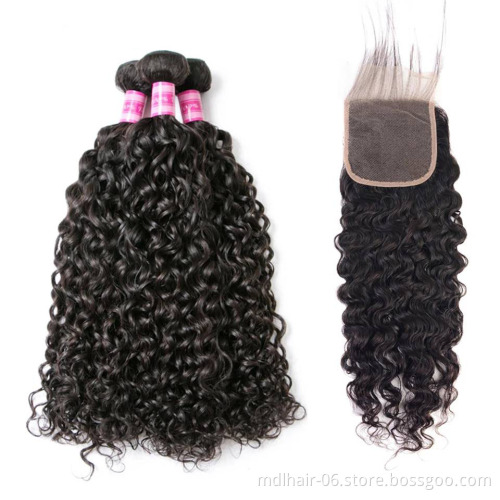 Raw Curly Brazilian Hair Bundles Human Hair Extension Vendors Wholesale Bundles With Frontal Closures